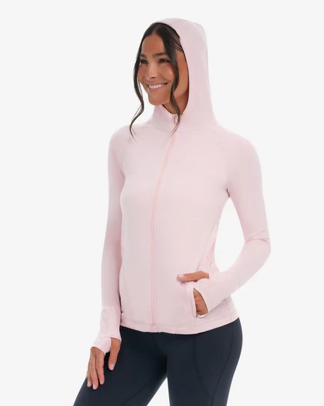TICKLE ME PINK WOMEN'S FULL ZIP HOODIE JACKET