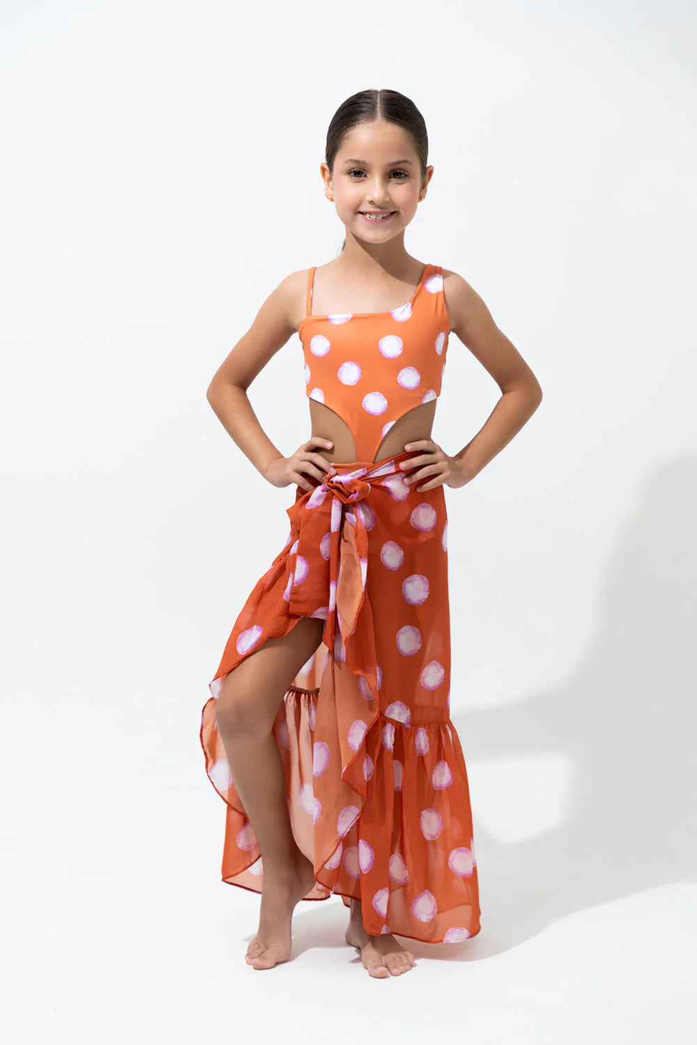 Polka Lavander skirt