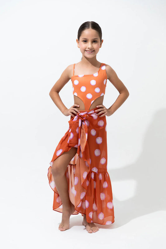 Polka Lavander skirt