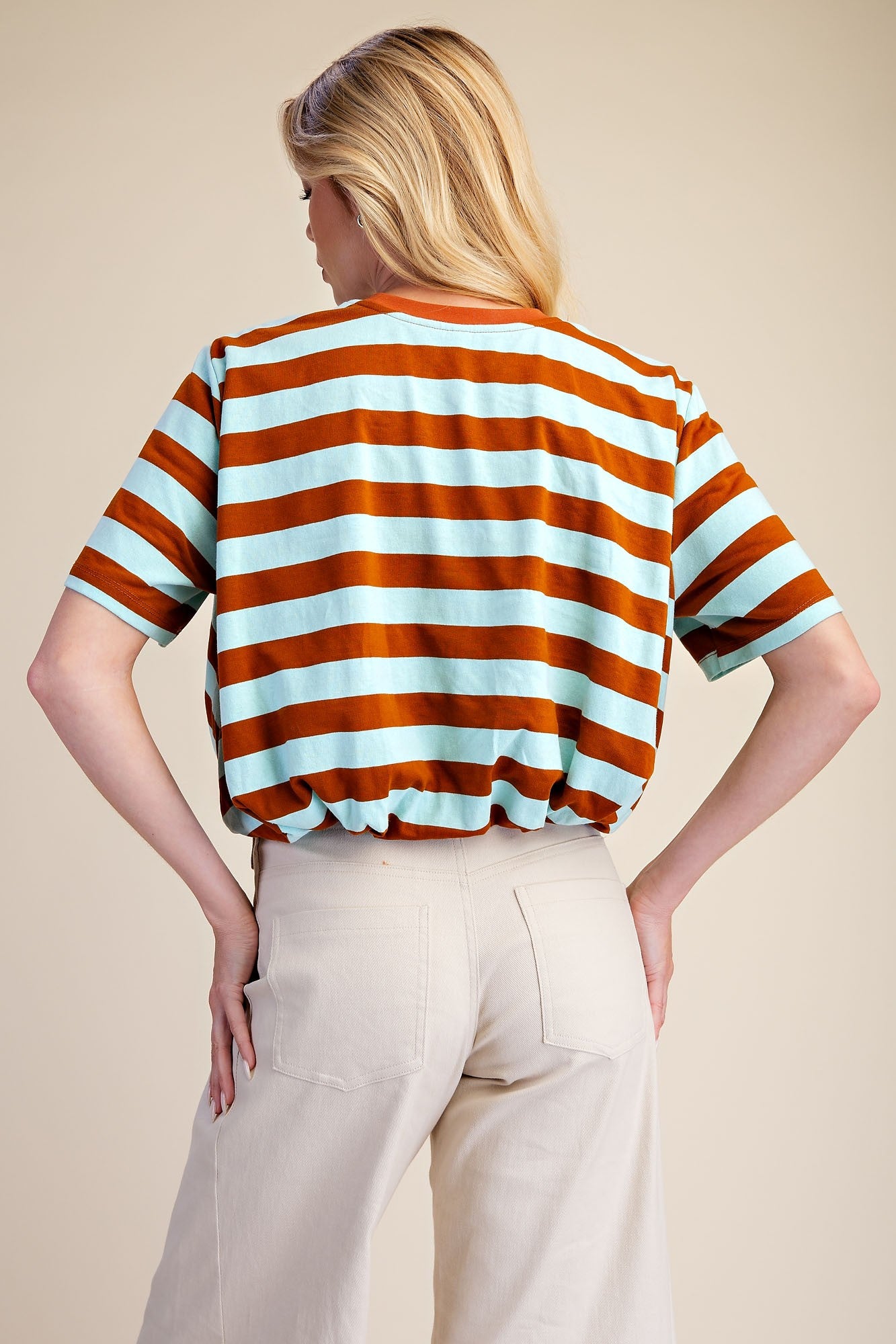 Striped Bubble Top