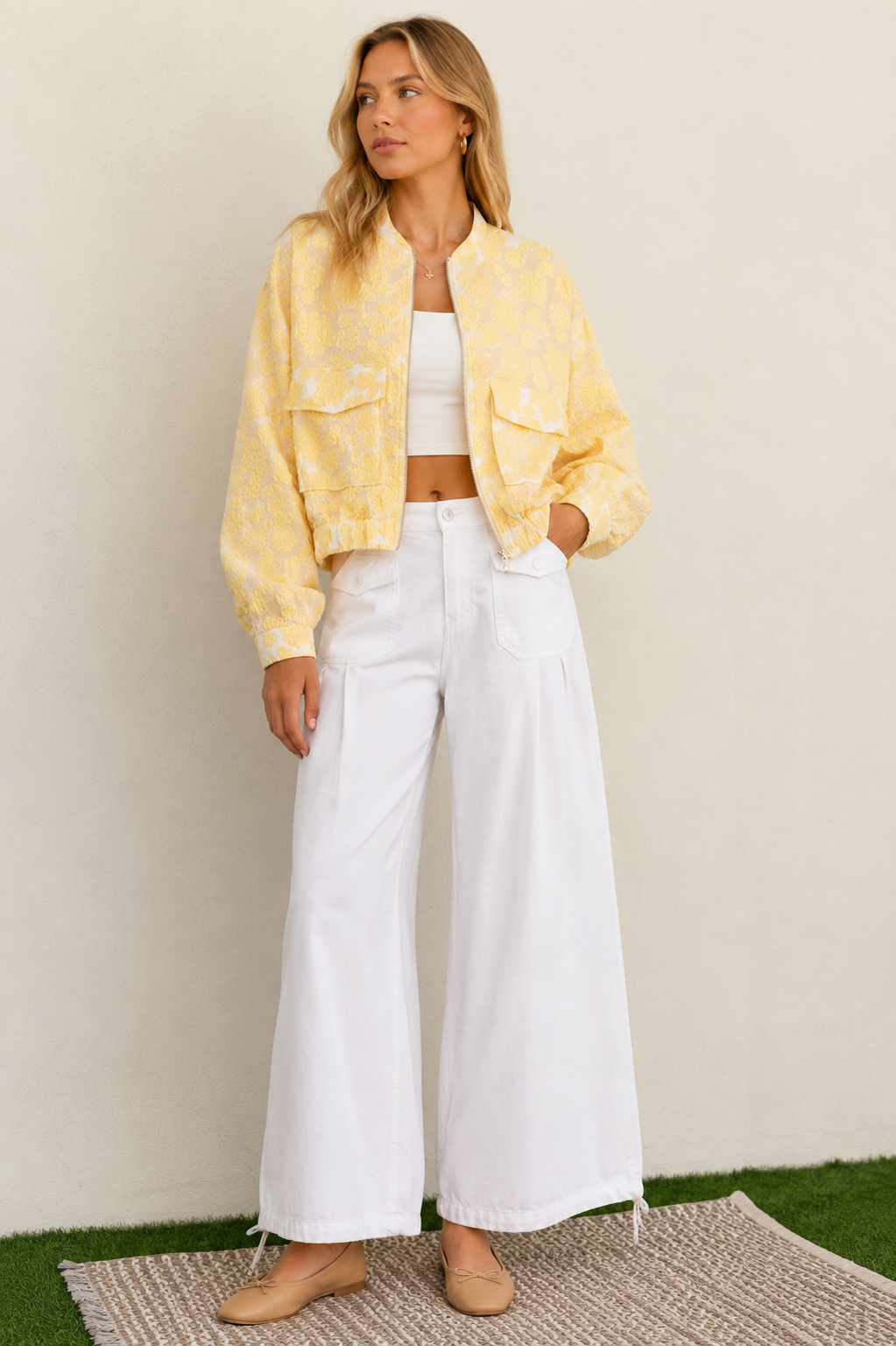 Marigold Jacquard Jacket