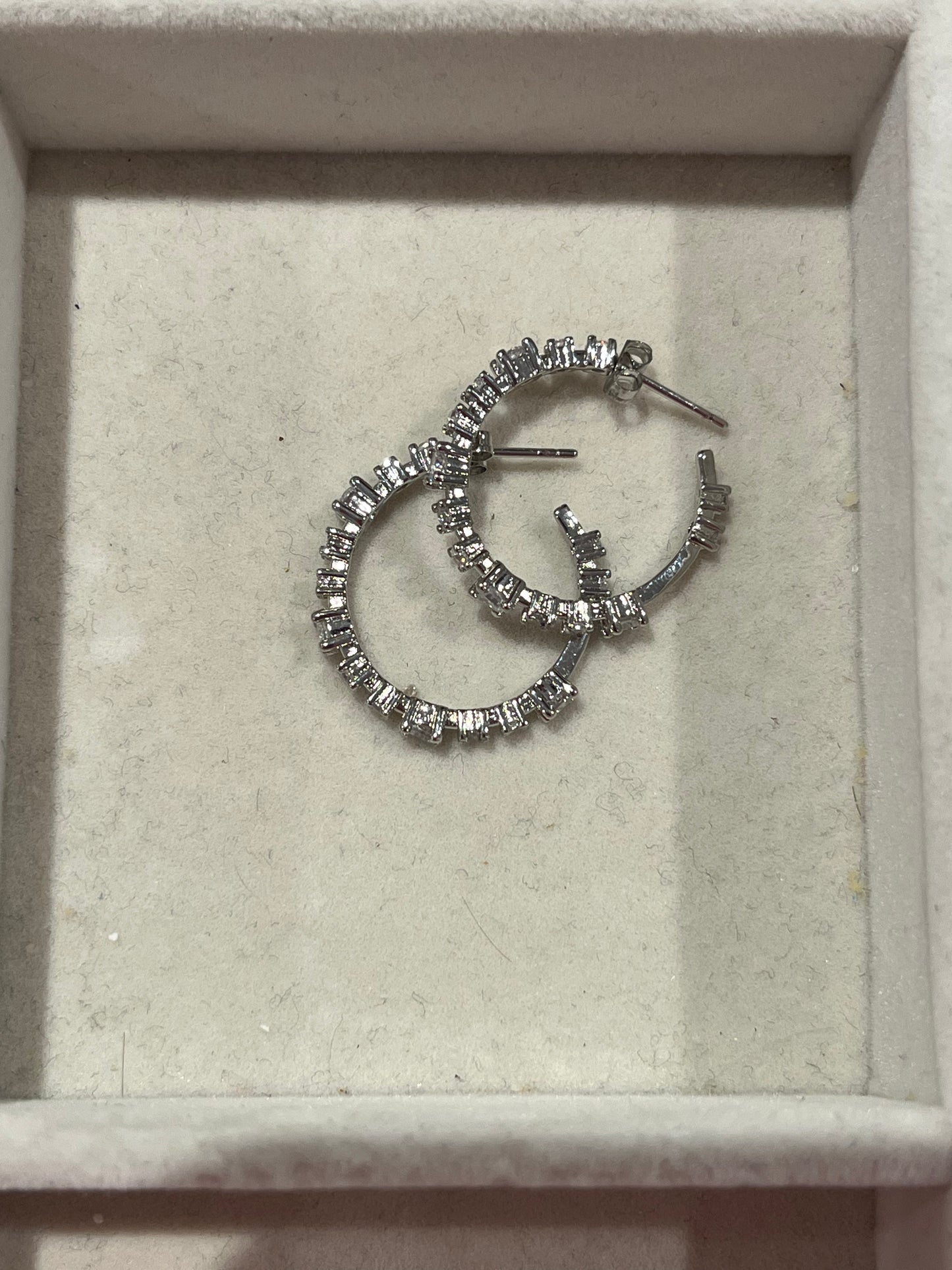 Silver earrings