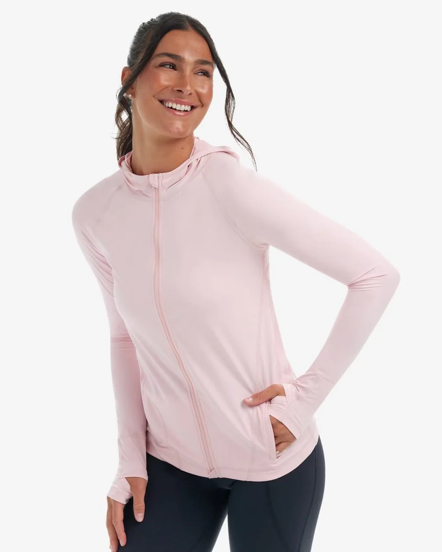 TICKLE ME PINK WOMEN'S FULL ZIP HOODIE JACKET