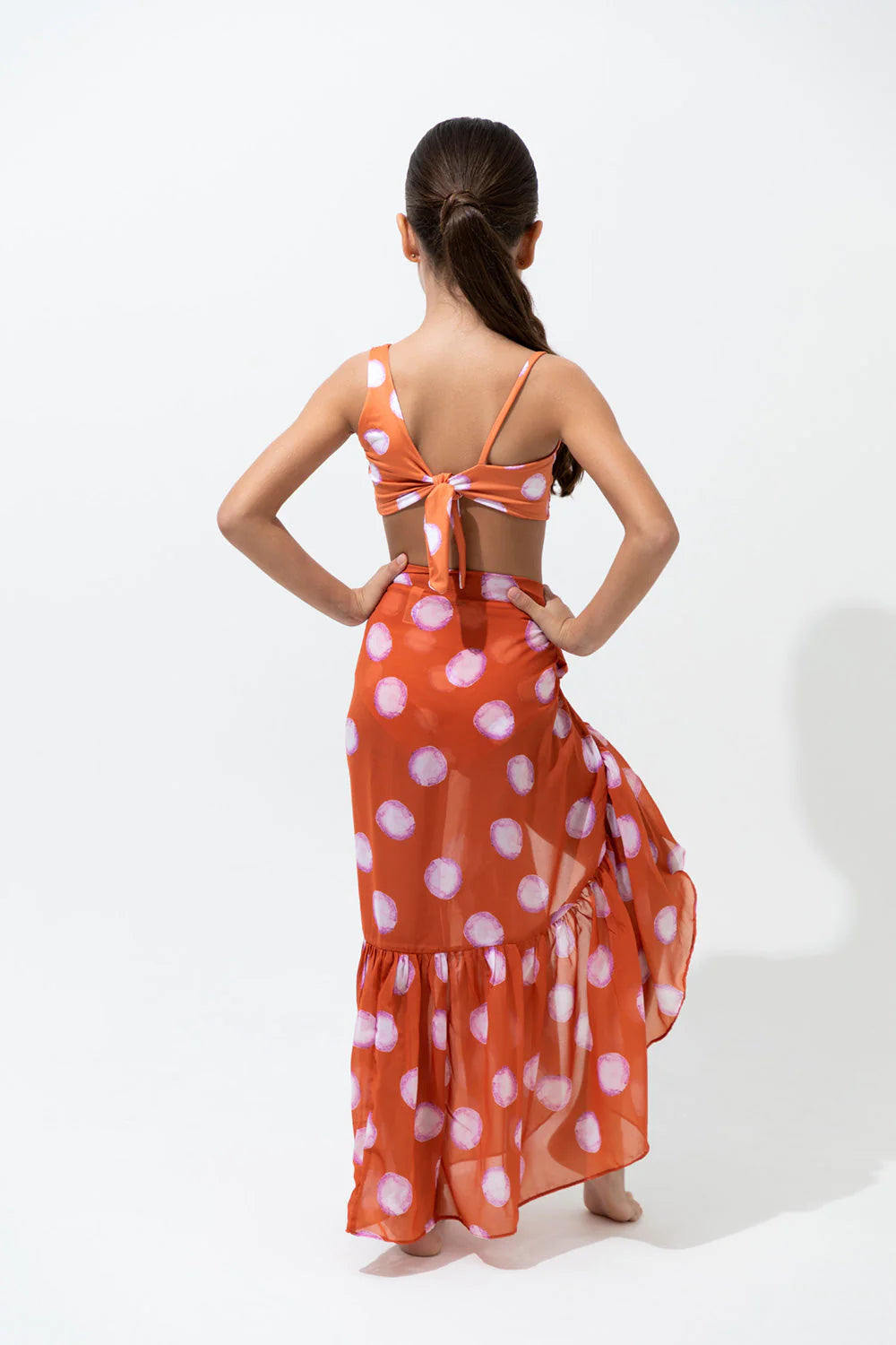 Polka Lavander skirt