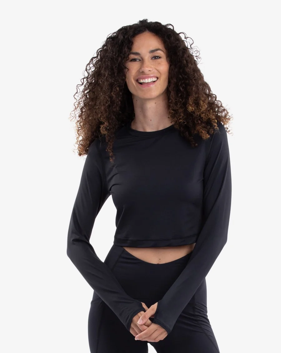 BLACK EVERYDAY WOMEN'S CROP TOP