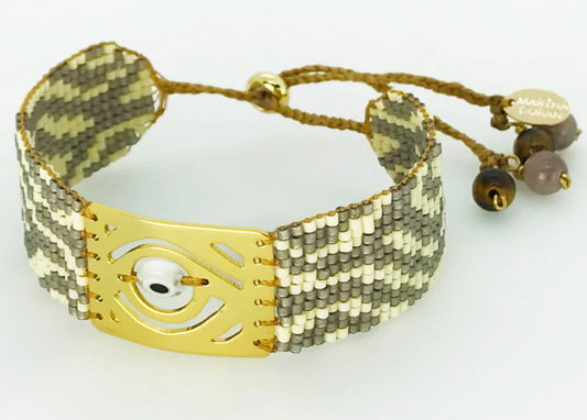 White Zebra Medium 18 kt Gold