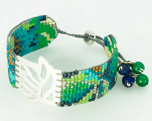 Aqua Amazonas Medium .925 Silver Plated